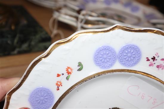 A 19th century Coalport style sixteen piece dessert service